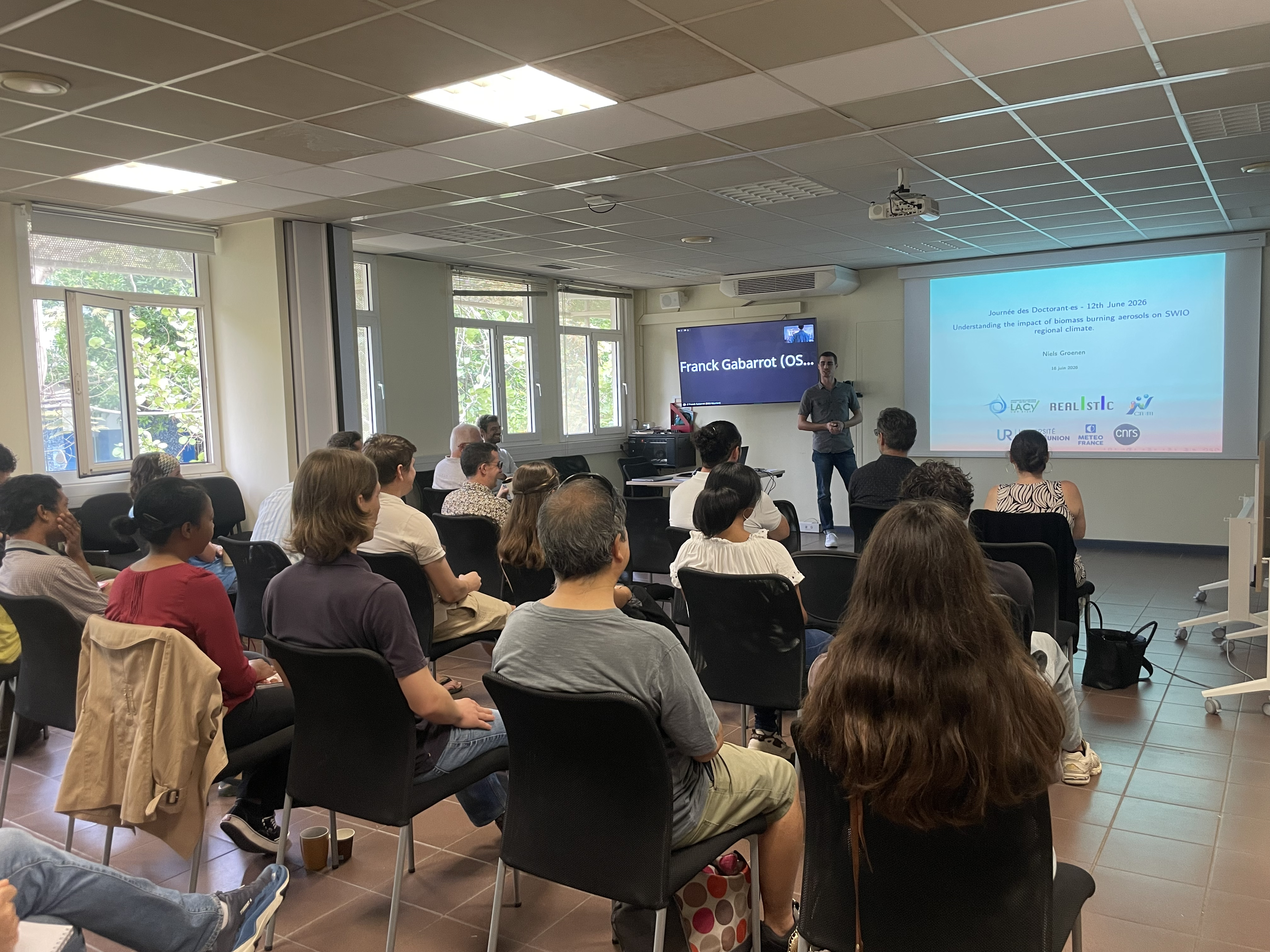 Presentation of Niels Groenen on "Understanding the impact of biomass burning aerosols on SWIO regional climate"